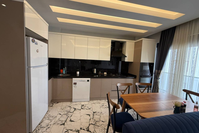 İKAMETE UYGUN 2+1 EŞYALI DAİRE HAVUZLU DAİRE