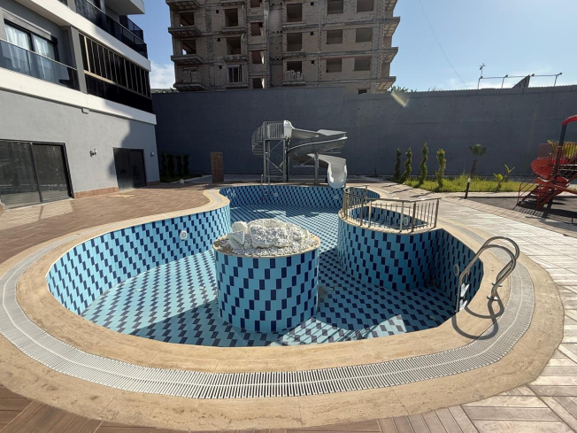 Современная квартира 1+1 в Махмутларе с видом на море — выгодная цена