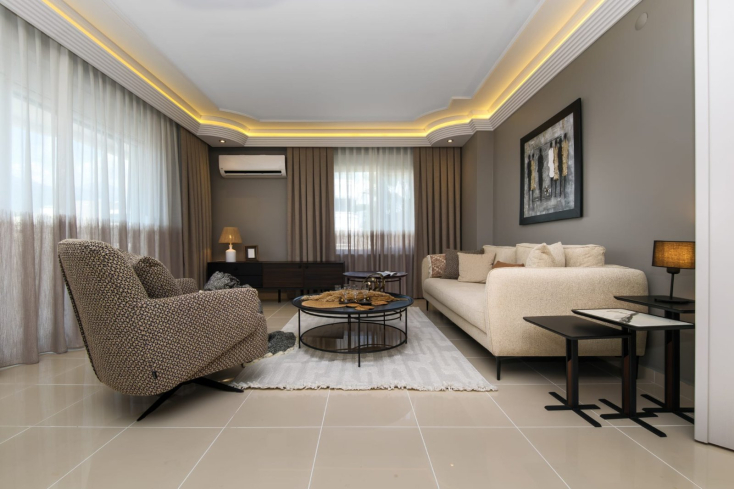 Просторная меблированная квартира  2+1 рядом с морем — готова для ВНЖ