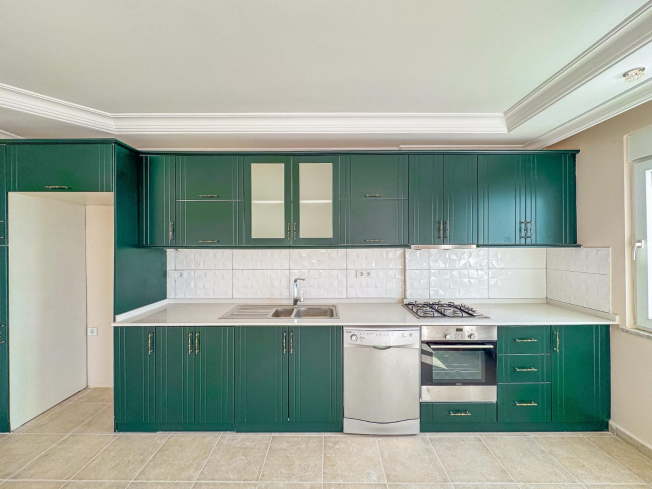 Просторные апартаменты 2+1 с панорамным видом у моря в Махмутларе