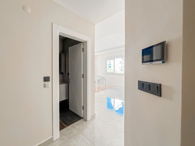 1+1 в Махмутларе в комплексе с бассейном — 250 м до моря