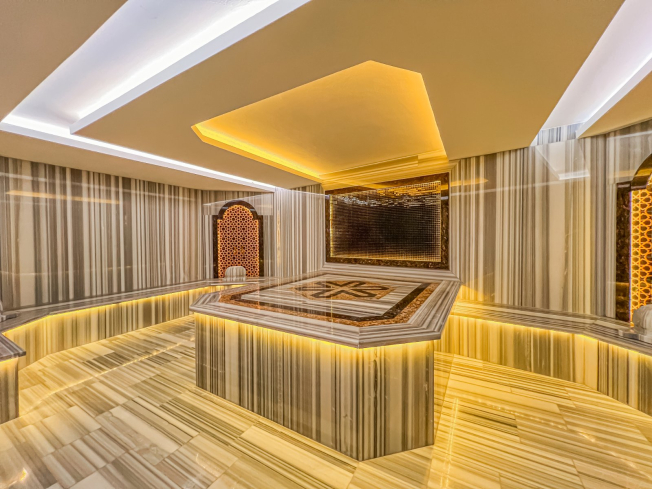 1+1 в Махмутларе в комплексе с бассейном — 250 м до моря