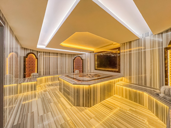 1+1 в Махмутларе в комплексе с бассейном — 250 м до моря