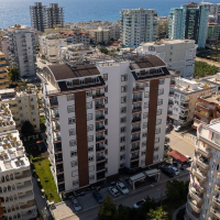 1+1 в Махмутларе в комплексе с бассейном — 250 м до моря