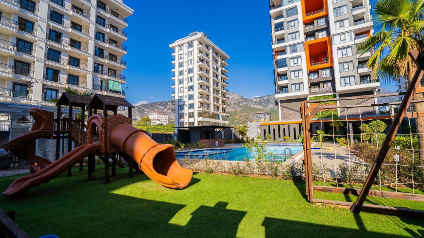 Стильная меблированная 1+1 в комплексе с богатой инфраструктурой — 600 м до моря