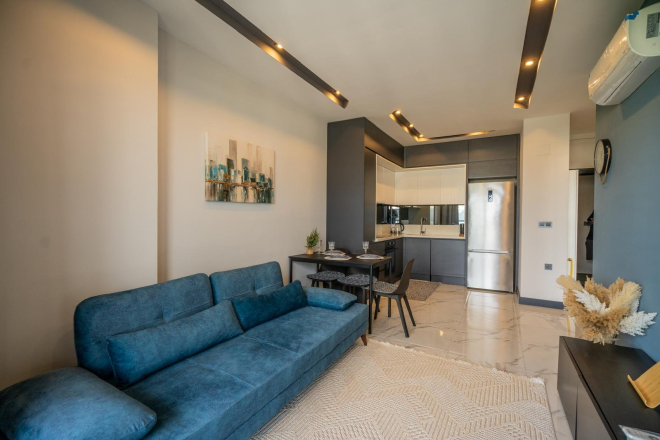 Стильная меблированная 1+1 в комплексе с богатой инфраструктурой — 600 м до моря