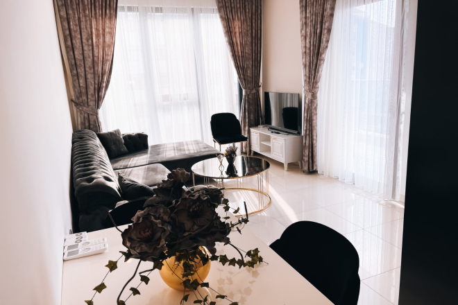 меблированная 1+1 у моря в Каргыджаке — идеальна для жизни и аренды