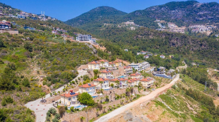 3+1 villa tip daire deniz ve kale manzaralı