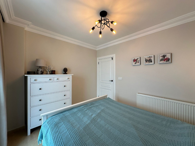 3+1 villa tip daire deniz ve kale manzaralı