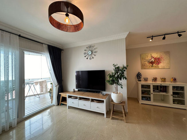 3+1 villa tip daire deniz ve kale manzaralı