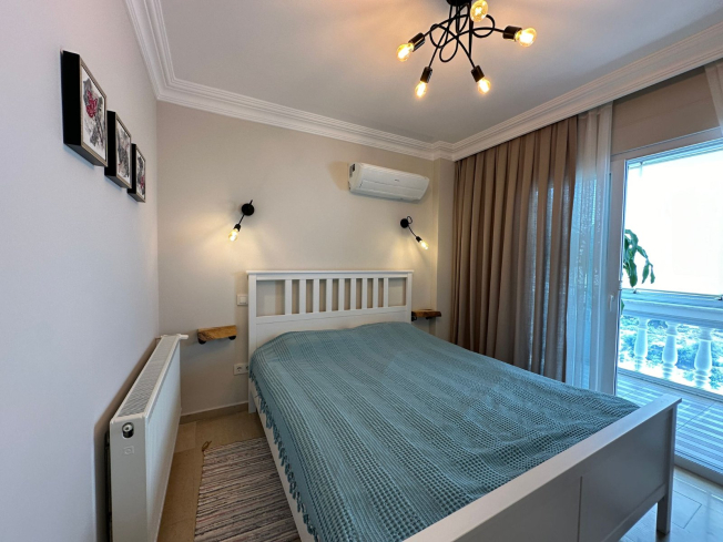 3+1 villa tip daire deniz ve kale manzaralı