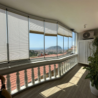 3+1 villa tip daire deniz ve kale manzaralı