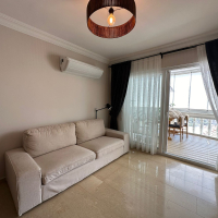 3+1 villa tip daire deniz ve kale manzaralı