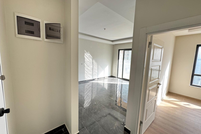 Просторная 1+1 в Махмутларе с курортной инфраструктурой и 500 м до моря