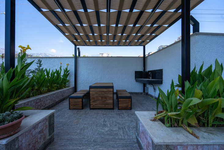 Новая 1+1 в Махмутларе с богатой инфраструктурой и шаговой доступностью к морю