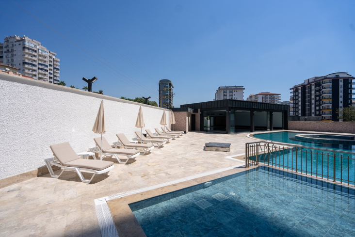 Новая 1+1 в Махмутларе с богатой инфраструктурой и шаговой доступностью к морю