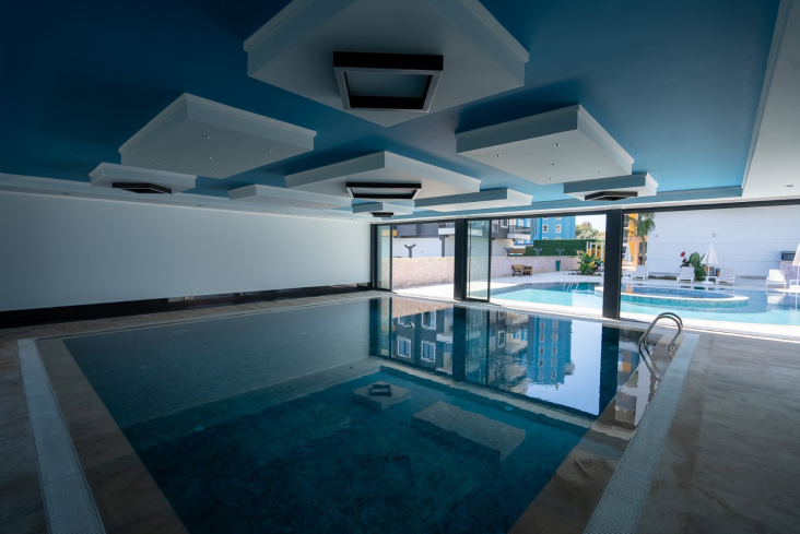 Новая 1+1 в Махмутларе с богатой инфраструктурой и шаговой доступностью к морю