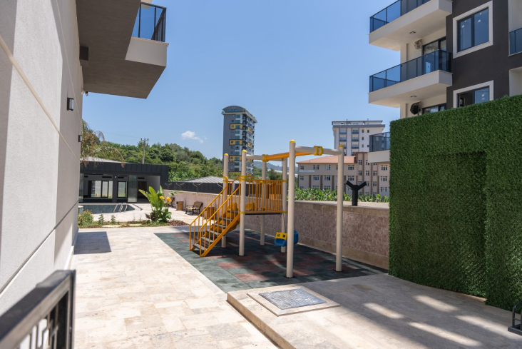 Новая 1+1 в Махмутларе с богатой инфраструктурой и шаговой доступностью к морю