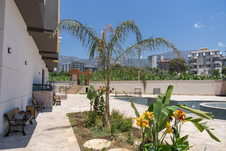 Новая 1+1 в Махмутларе с богатой инфраструктурой и шаговой доступностью к морю