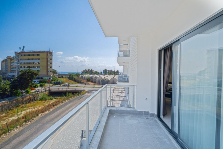 Новая 1+1 с видом на море в Каргыджаке — идеальна для отдыха и аренды