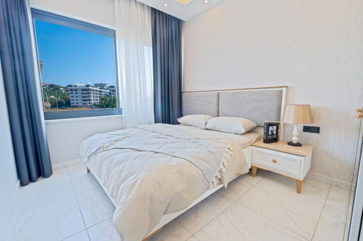 Новая 1+1 с видом на море в Каргыджаке — идеальна для отдыха и аренды