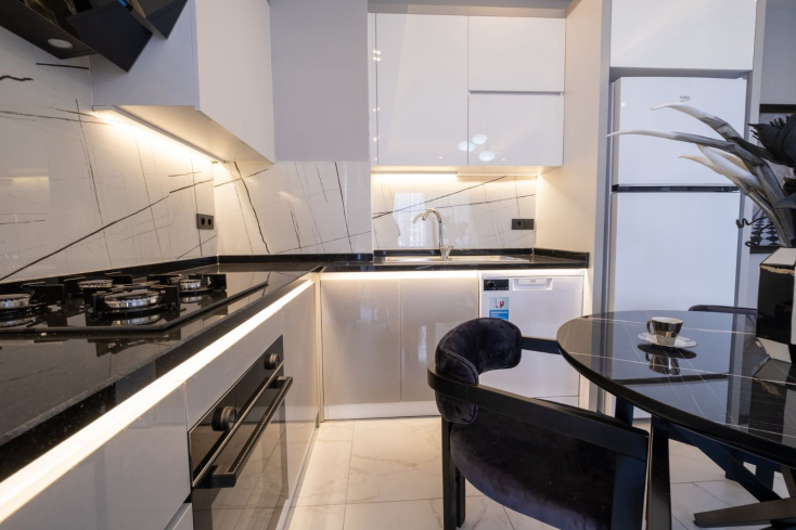 Новая 1+1 с видом на море в Каргыджаке — идеальна для отдыха и аренды