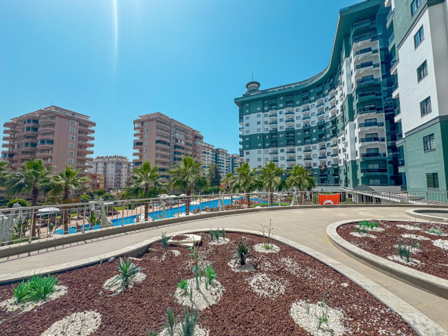 Меблированная 1+1 в Махмутларе с отельной инфраструктурой и потенциалом аренды