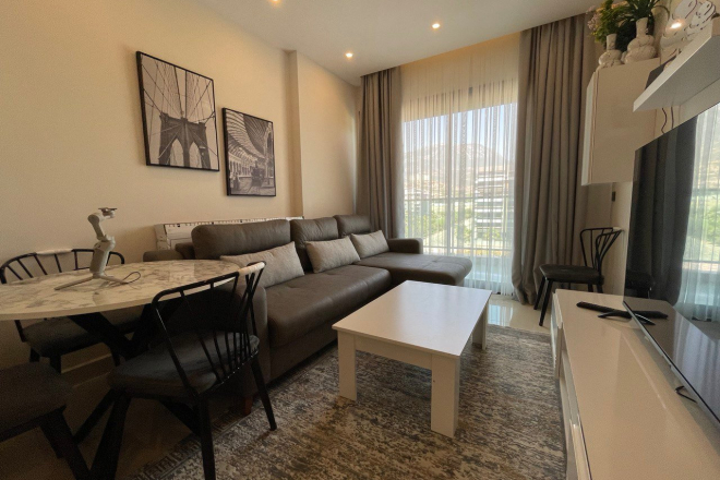 1+1 full eşyalı daire premium site içinde kiralık daire