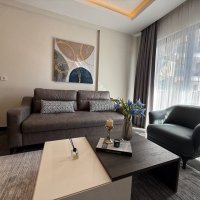 Современная 1+1 квартира в Махмутларе с расширенной инфраструктурой для отдыха