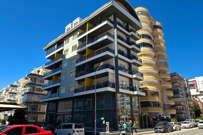 Новая 1+1 квартира в Махмутларе — 500 м до моря и центр в шаговой доступности