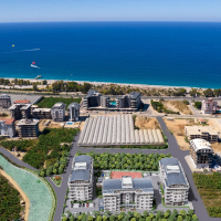 Новая квартира 3+1 в Каргыджаке, Аланья — современный комплекс в 300 м от моря