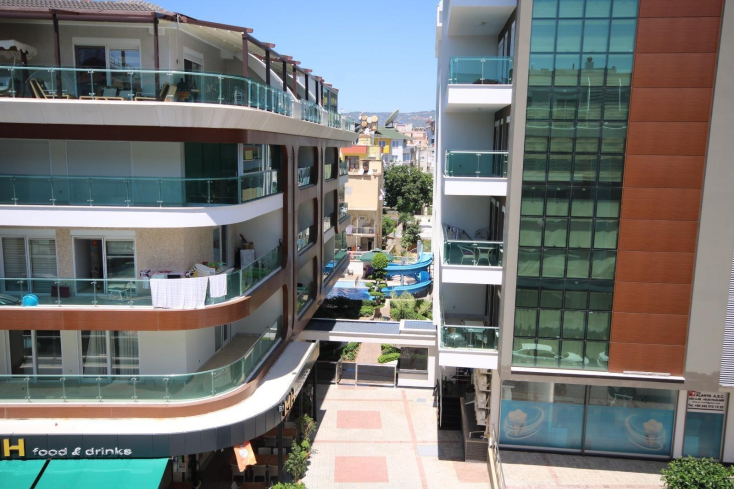 Пентхаус 3+1 у пляжа Клеопатра в Аланье — меблированный дуплекс 180 м² в 400 м от моря