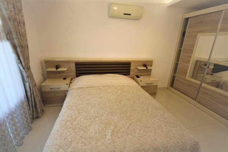 Пентхаус 3+1 у пляжа Клеопатра в Аланье — меблированный дуплекс 180 м² в 400 м от моря