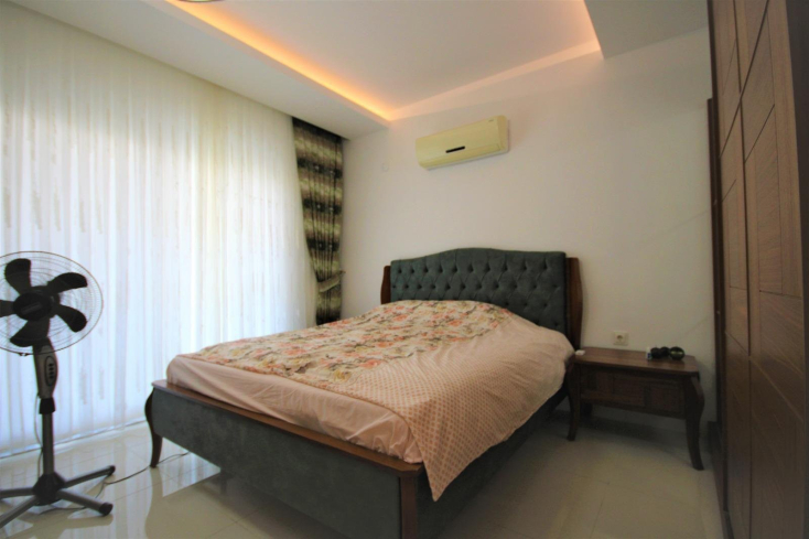 Пентхаус 3+1 у пляжа Клеопатра в Аланье — меблированный дуплекс 180 м² в 400 м от моря