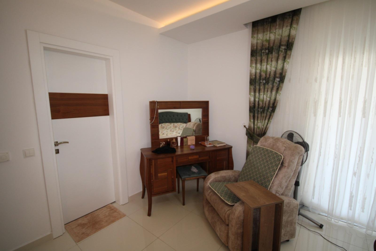 Пентхаус 3+1 у пляжа Клеопатра в Аланье — меблированный дуплекс 180 м² в 400 м от моря