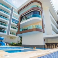 Пентхаус 3+1 у пляжа Клеопатра в Аланье — меблированный дуплекс 180 м² в 400 м от моря