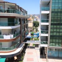 Пентхаус 3+1 у пляжа Клеопатра в Аланье — меблированный дуплекс 180 м² в 400 м от моря