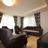 Пентхаус 3+1 у пляжа Клеопатра в Аланье — меблированный дуплекс 180 м² в 400 м от моря