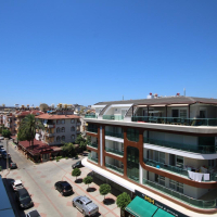 Пентхаус 3+1 у пляжа Клеопатра в Аланье — меблированный дуплекс 180 м² в 400 м от моря