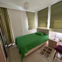 Квартира 1+1 у пляжа Дамлаташ и Клеопатра в Аланье — меблированные апартаменты 50 м²