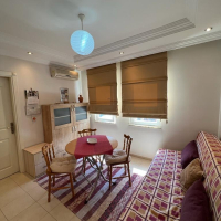 Квартира 1+1 у пляжа Дамлаташ и Клеопатра в Аланье — меблированные апартаменты 50 м²