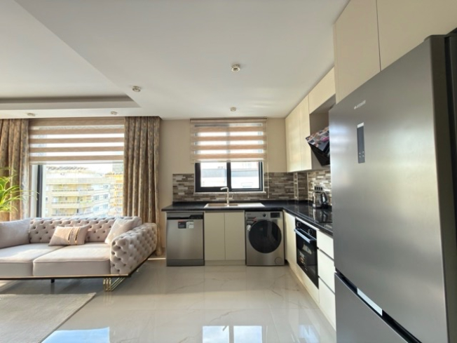 Премиальный пакет: 2 квартиры 2+1 у моря в Алании (Махмутлар), 100 м до пляжа, вид на море, под гражданство