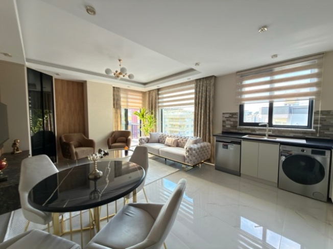 Премиальный пакет: 2 квартиры 2+1 у моря в Алании (Махмутлар), 100 м до пляжа, вид на море, под гражданство