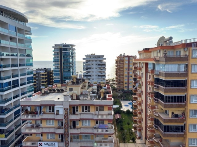 Премиальный пакет: 2 квартиры 2+1 у моря в Алании (Махмутлар), 100 м до пляжа, вид на море, под гражданство