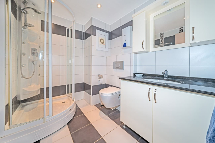 3+1 villa tip daire deniz manzaralı