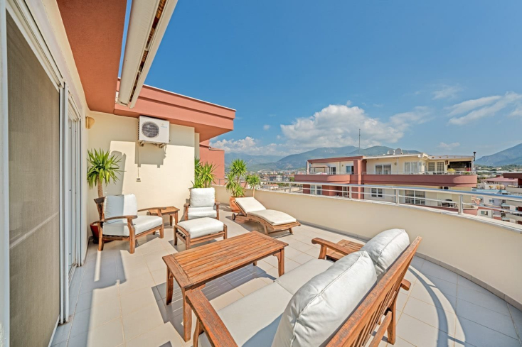 3+1 villa tip daire deniz manzaralı