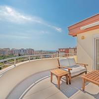 3+1 villa tip daire deniz manzaralı