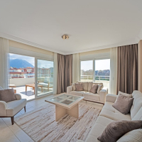 3+1 villa tip daire deniz manzaralı