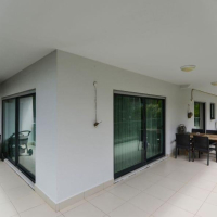 Садовый дуплекс 3+1 в Каргыджаке у моря — для жизни, отдыха и покупки под гражданство