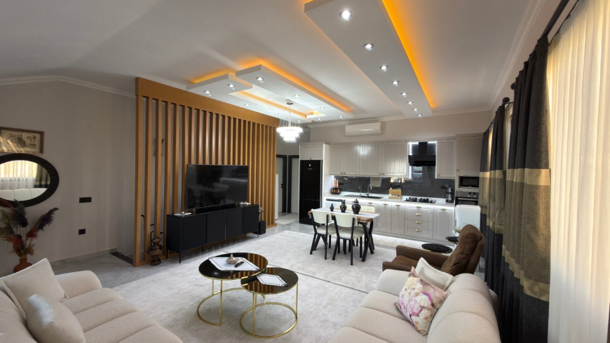 DENİZ DAĞ MANZARALI 4+1 FULL MOBİLYALI DAİRE